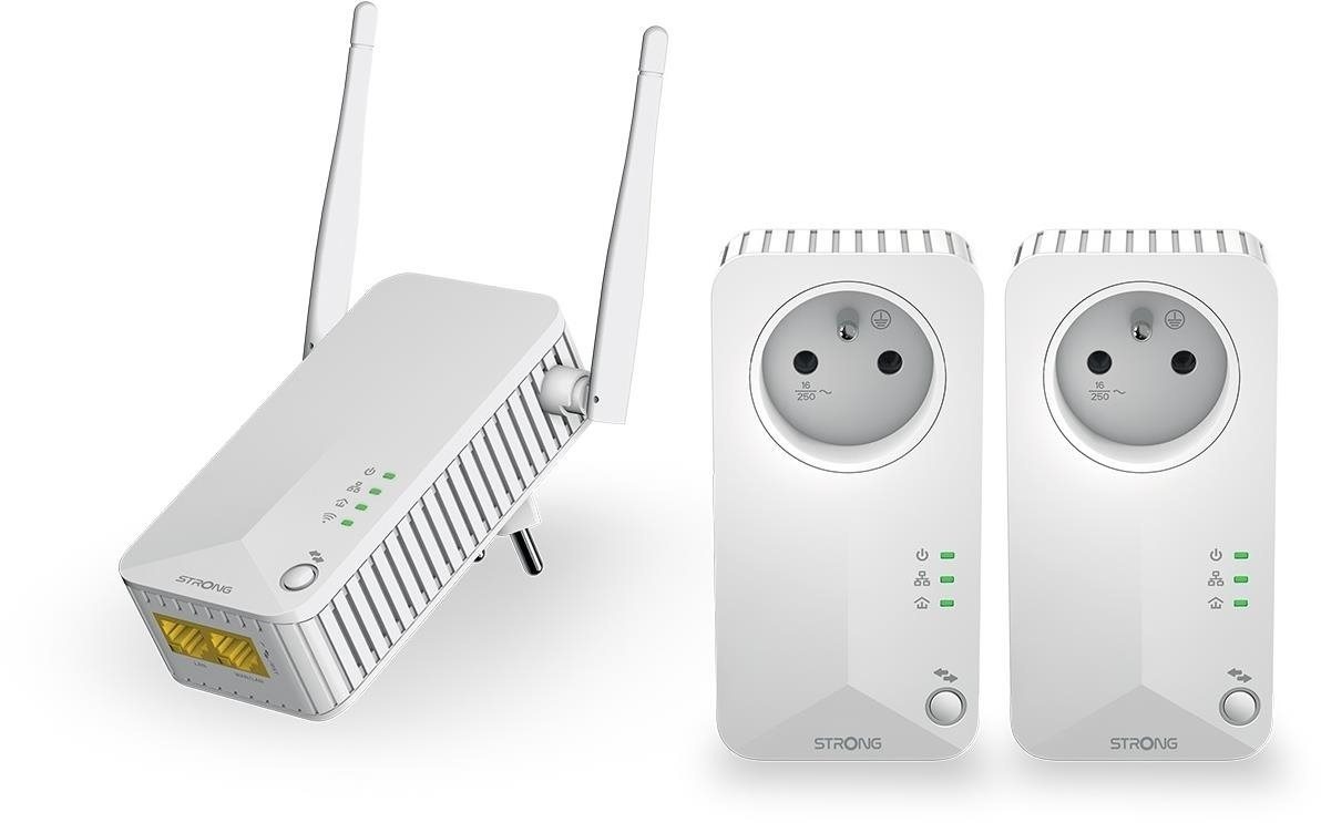 STRONG Powerline WF 600 TRI FR powerline adaptér pro rychlé internetové připojení