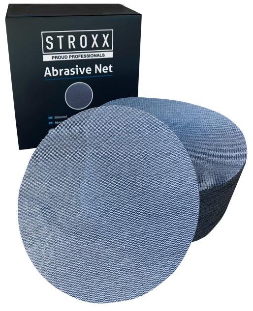 STROXX Brusné papíry Abranet, zrnitost 180, průměr 150 mm, 50 ks/bal