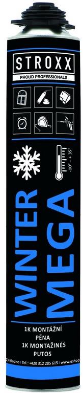 STROXX Montážní Pur pěna Mega Winter (zimní do -10°C), 870 ml