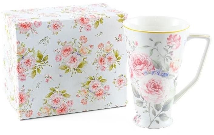 Home Elements Porcelánový hrnek 500 ml, Růže