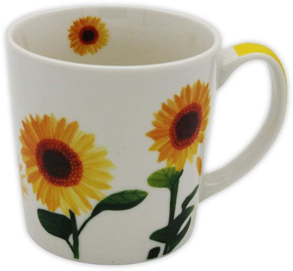 Home Elements Porcelánový hrnek 500 ml, Slunečnice