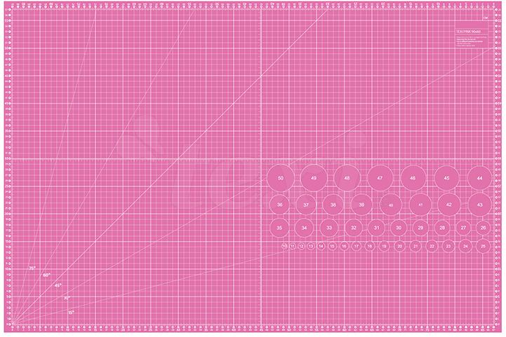 Texi Pink 90 × 60 cm