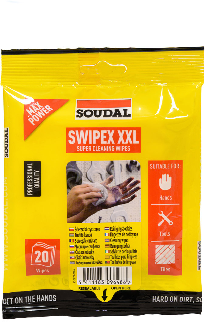 Soudal Swipex čistící ubrousky 20 kusů