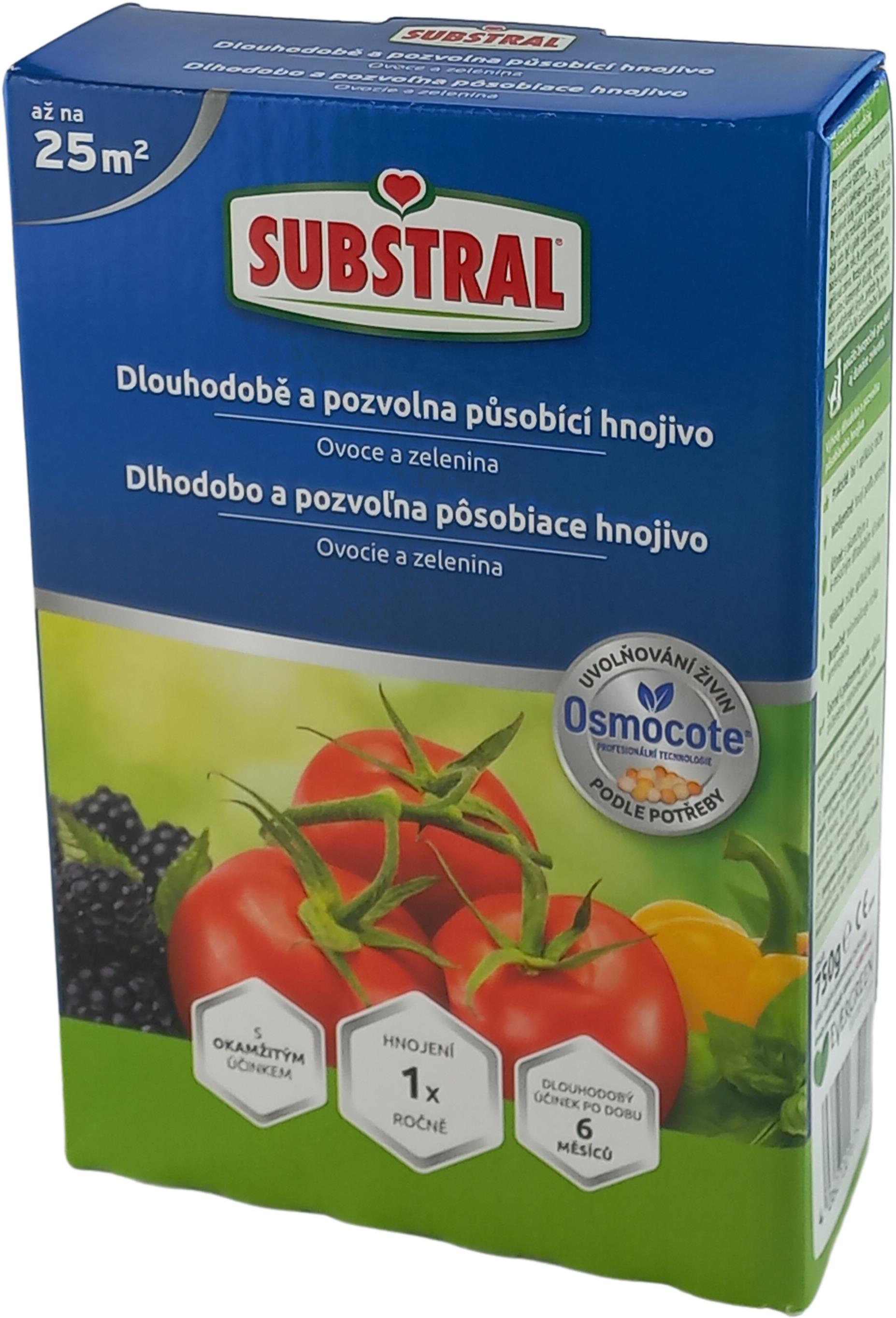 SUBSTRAL Hnojivo s Osmocotem pro ovoce a zeleninu, 750 g