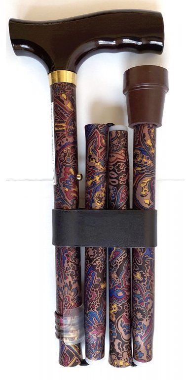Sundo Skládací podpůrná hůl, výška 85 - 95 cm, orientální