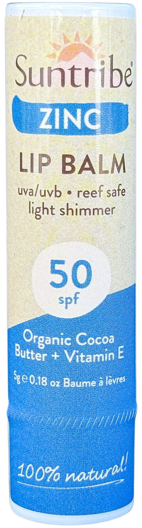 Suntribe Minerální zinkový balzám na rty SPF 50 5 g