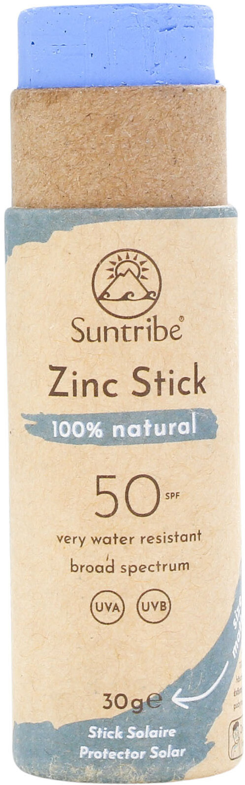 Suntribe Opalovací tyčinka se zinkem SPF 50 mořská modrá 30 g
