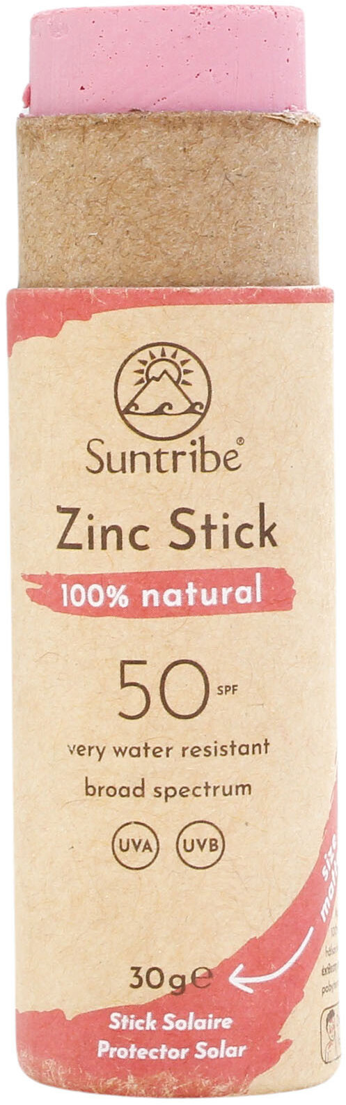 Suntribe Opalovací tyčinka se zinkem SPF 50 pretty pink 30 g
