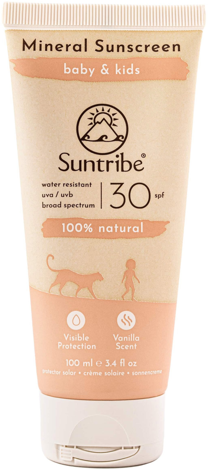 Suntribe Opalovací krém pro děti SPF 30 vanilka 100 ml