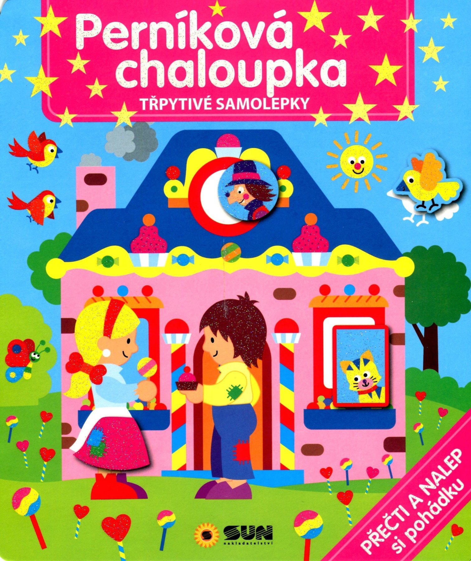 Perníková chaloupka - třpytivé samolepky