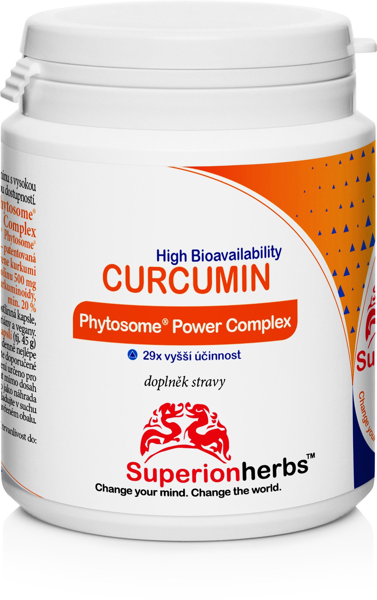 Superionherbs Curcumin Phytosome® - kurkumin s vysokou vstřebatelností, 90 tobolek