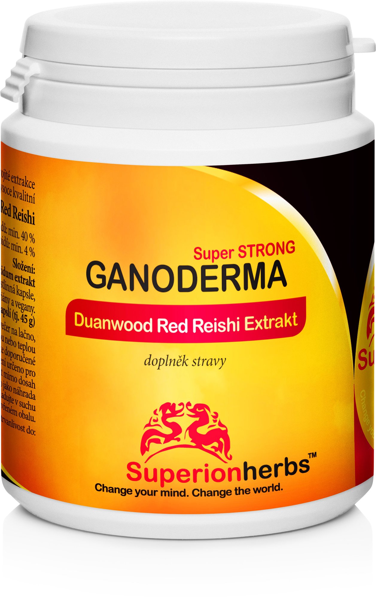 Superionherbs Ganoderma, Duanwood Red Reishi, Extrakt 40 % polysacharidů, 90 tobolek