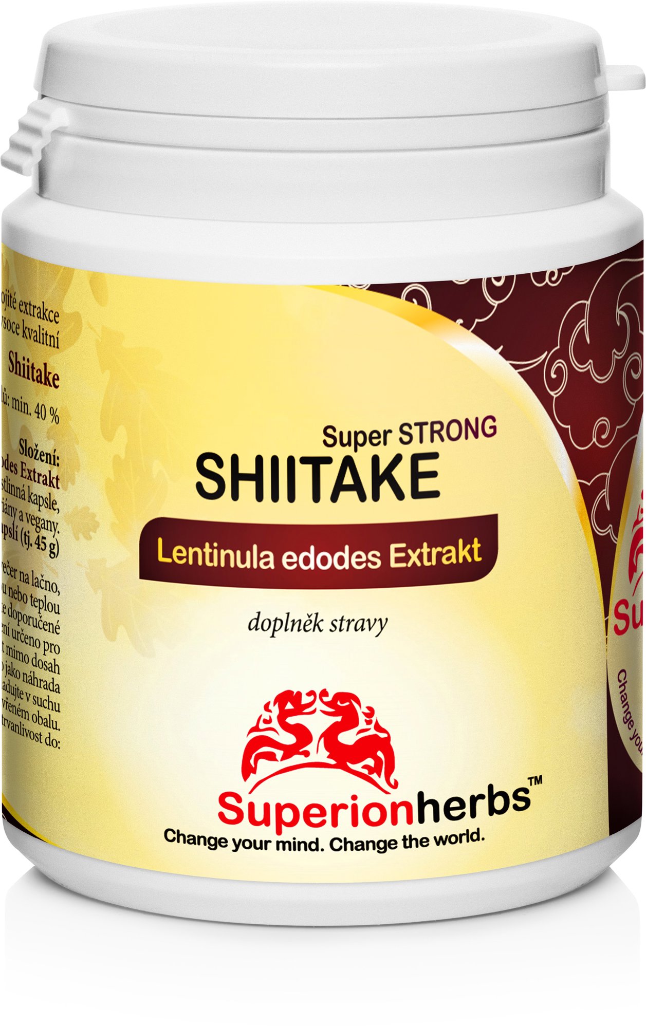 Superionherbs Shiitake - Houževnatec jedlý, 90 tobolek