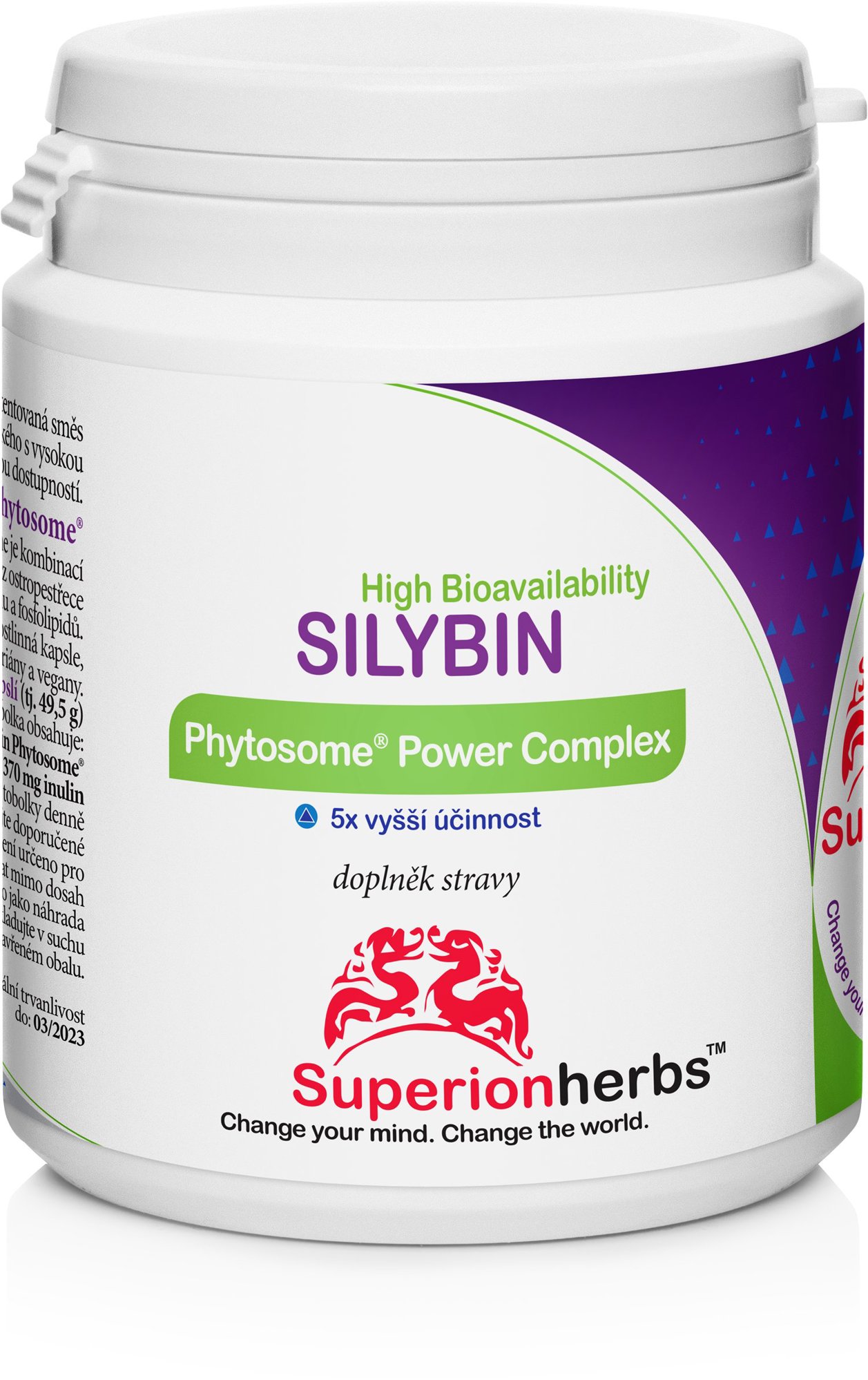 Superionherbs Silybin Phytosome® - silybin s vysokou vstřebatelností, 90 tobolek