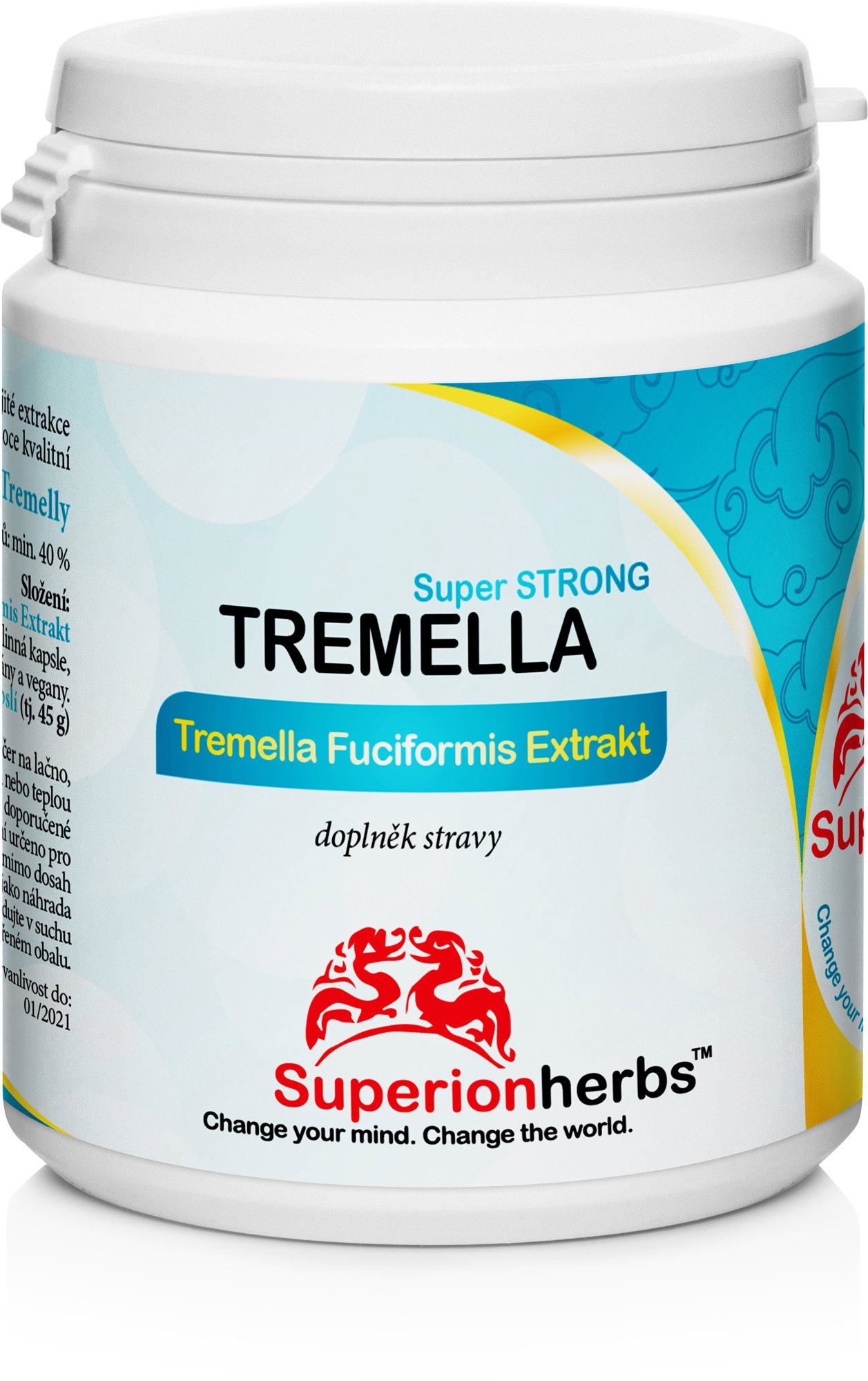 Superionherbs Tremella - Rosolovka řasotvará, 90 tobolek