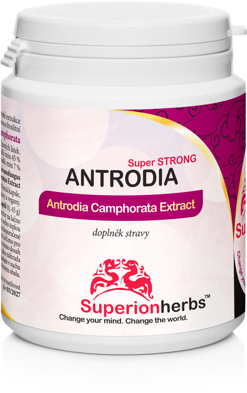 Superionherbs Antrodia camphorata, Extrakt 40 % polysacharidů, 90 tobolek