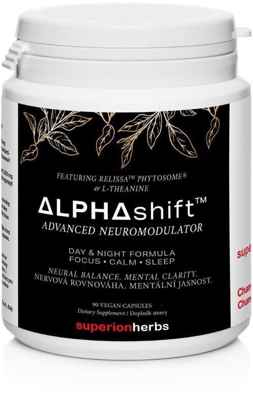 Superionherbs Alphashift Relissa Phytosome + L-theanin 90 kapslí