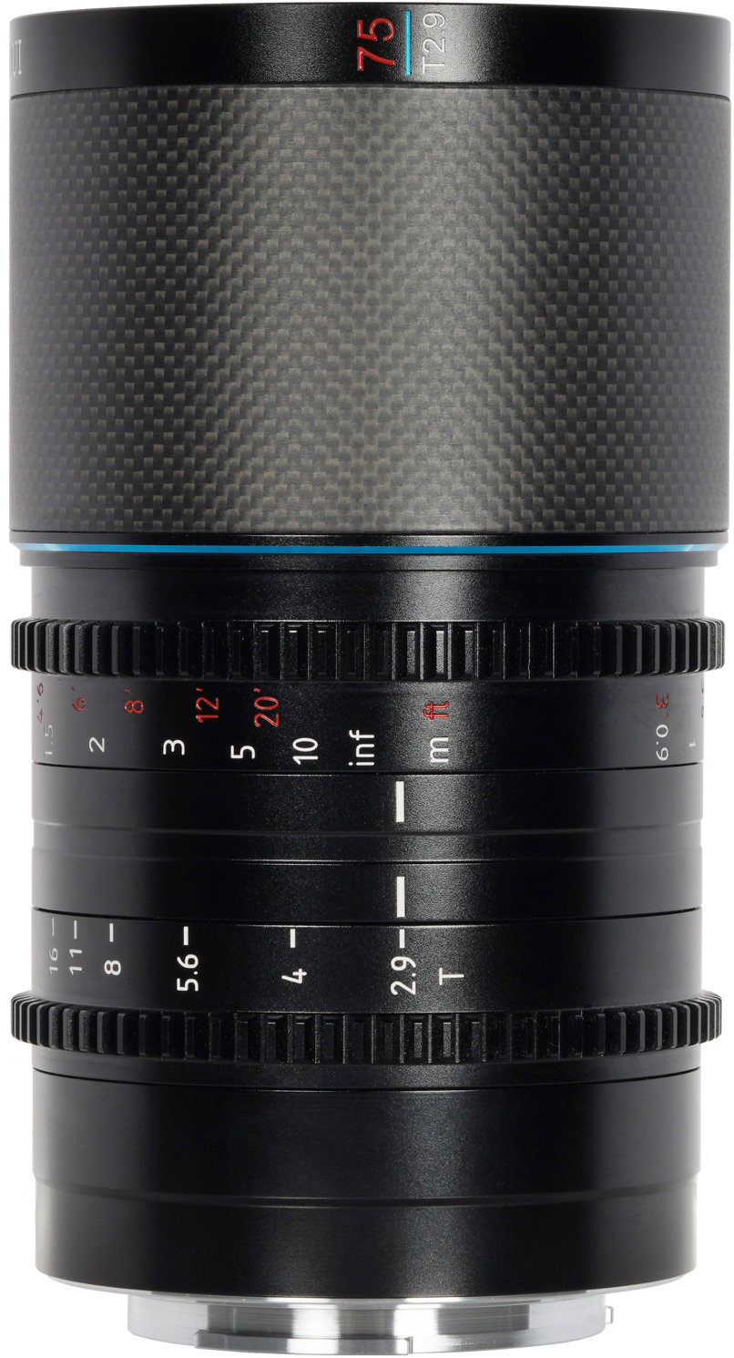 SIRUI Saturn 75mm T2.9 1.6x Carbon Fiber Full-frame Anamorphic L Mount (Neutral Flare)