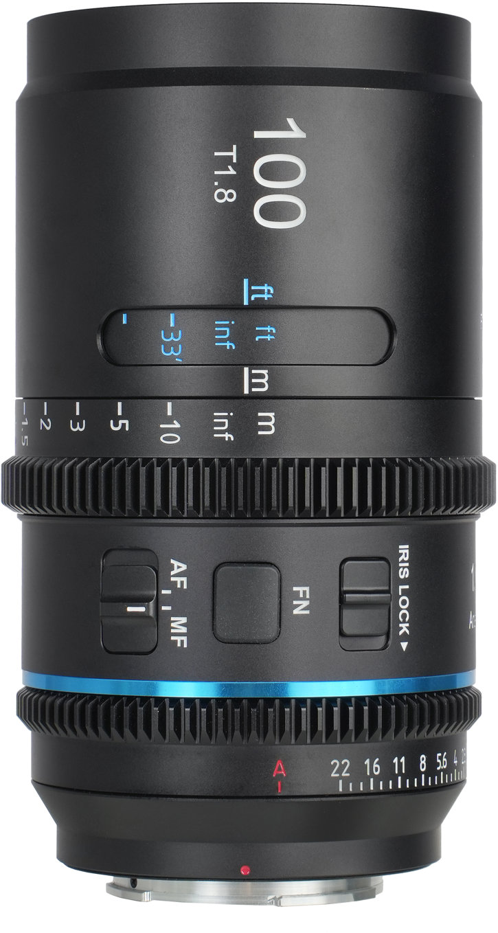 SIRUI Astra Series 100mm T1.8 1.33X Full-frame Anamorphic Cine Lens (Z Mount, Blue Flare)