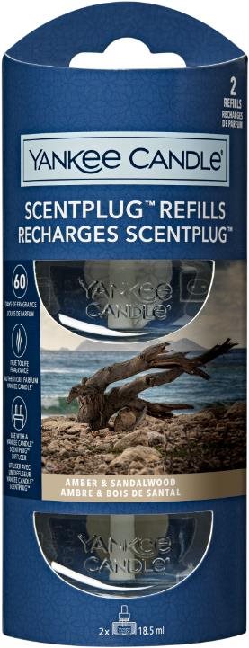 YANKEE CANDLE Amber & Sandalwood náplň 2× 18,5 ml