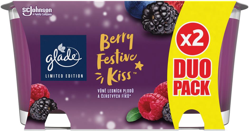 GLADE Berry Festive Kiss duobalení 2× 112 g