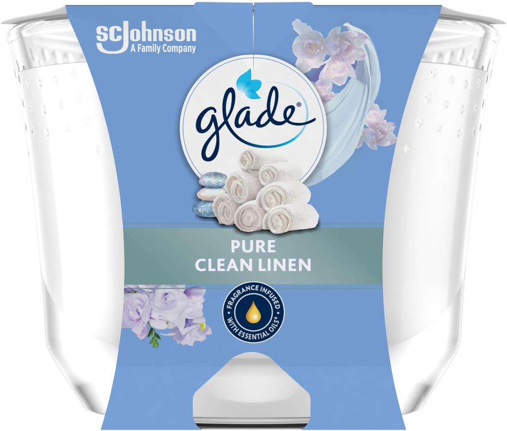 GLADE Maxi Candle Clean Linen 204 g