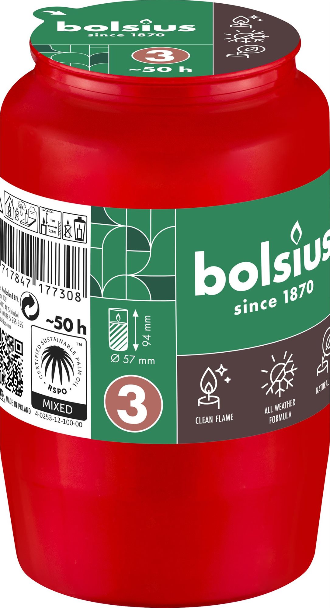 BOLSIUS náplň do kahanců olejová RC3 červená 152 g
