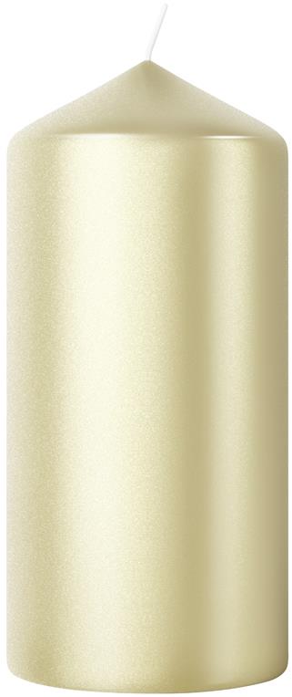BOLSIUS Pillar Metallic White Silver 12 cm, 245 g