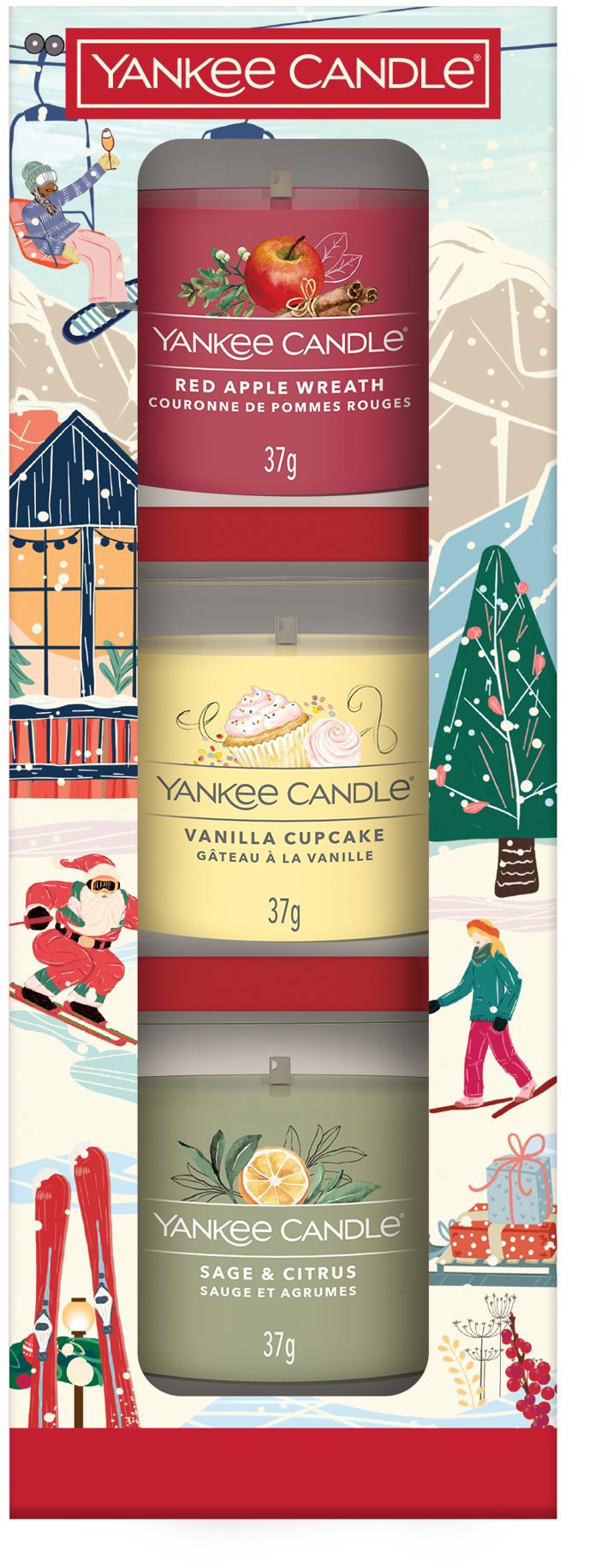 YANKEE CANDLE Vánoční Set 2025 II, 3× 37 g