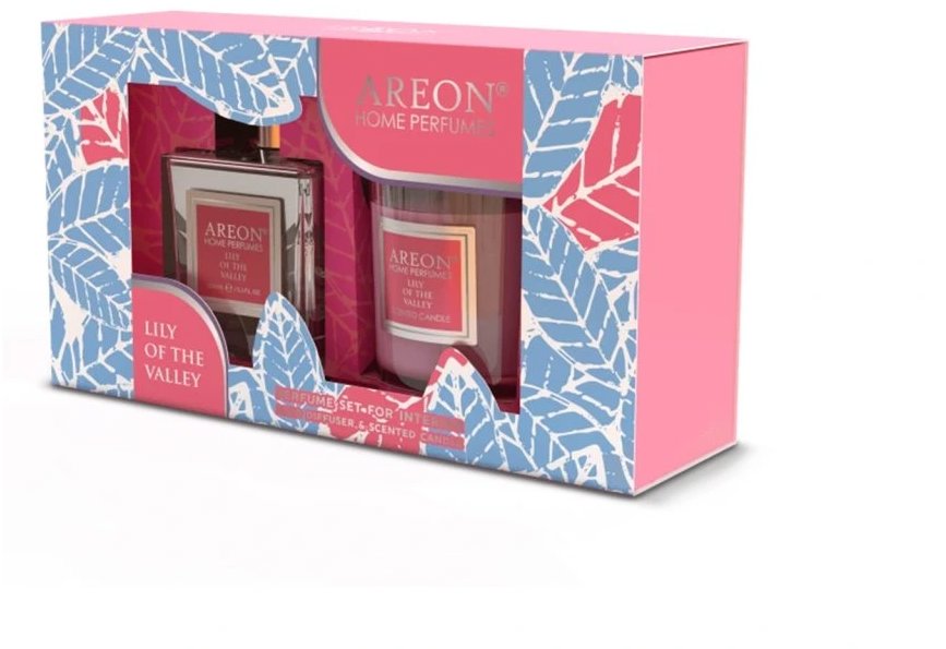 AREON Set Home Perfume 150 ml + Candle Lily Of The Valley