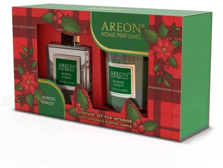 AREON Set Home Perfume 150 ml + Candle Nordic Forest