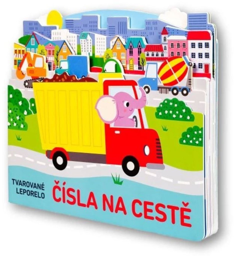 Tvarované leporelo Čísla na cestě