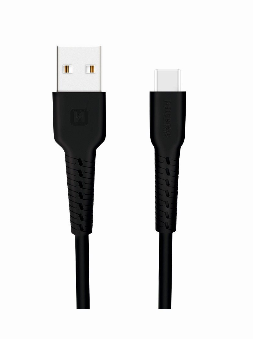 Swissten datový kabel USB-C 1m černý