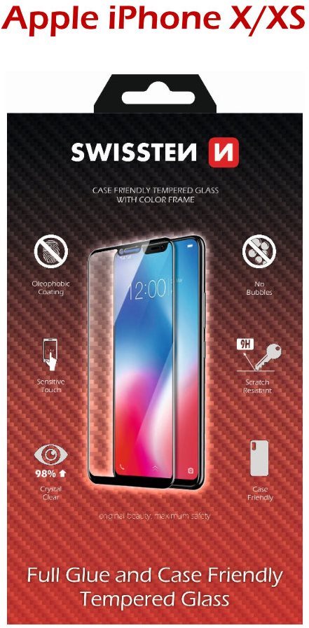 Swissten Case Friendly pro iPhone X/XS černé