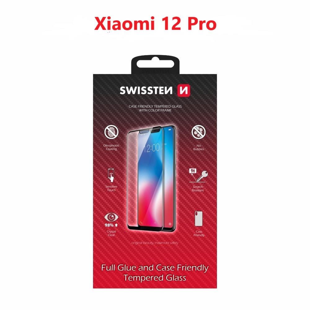 Swissten 3D Full Glue pro Xiaomi 12 Pro černé