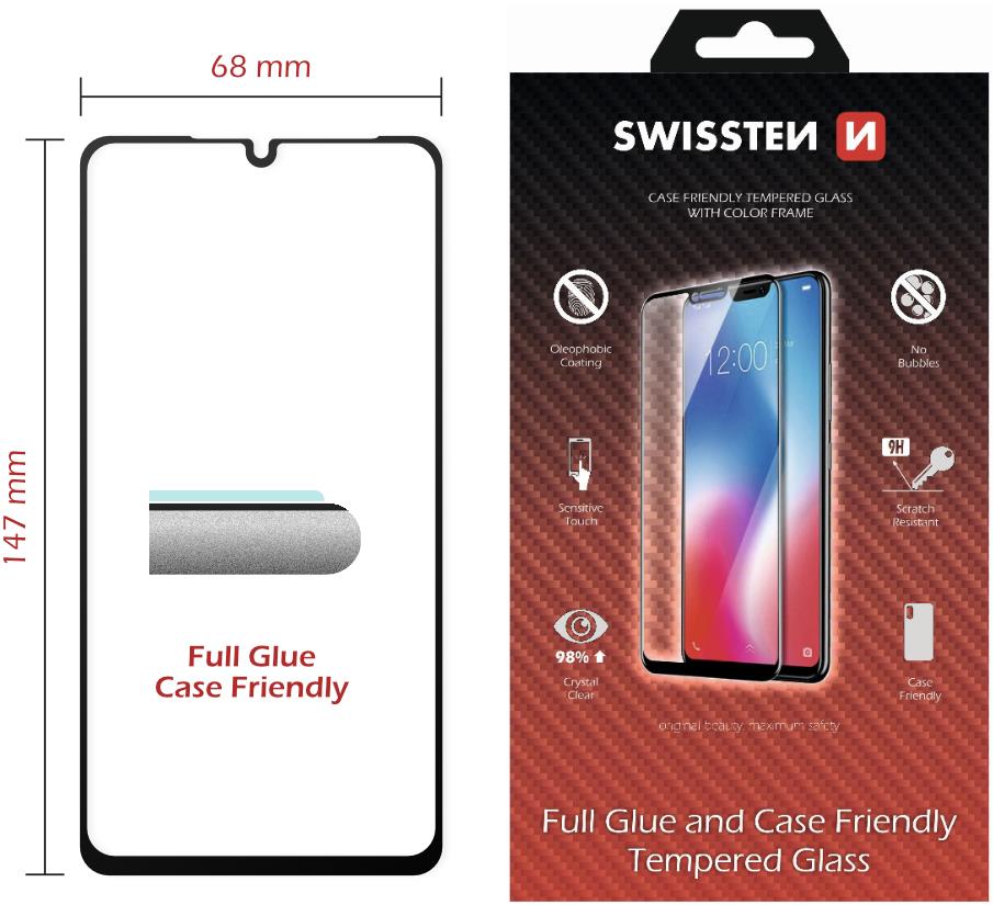Swissten 3D Full Glue pro Huawei P30 Lite černé