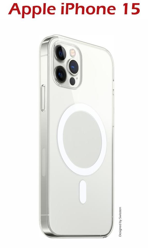 Swissten Clear Jelly MagStick for Apple iPhone 15 / transparent