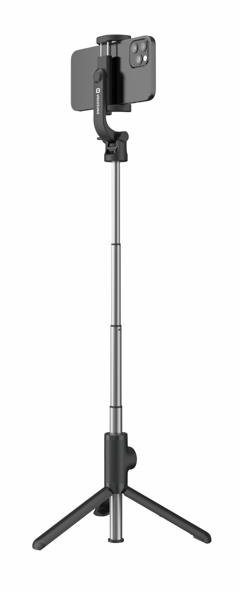 Swissten Bluetooth selfie stick aluminum tripod Pro