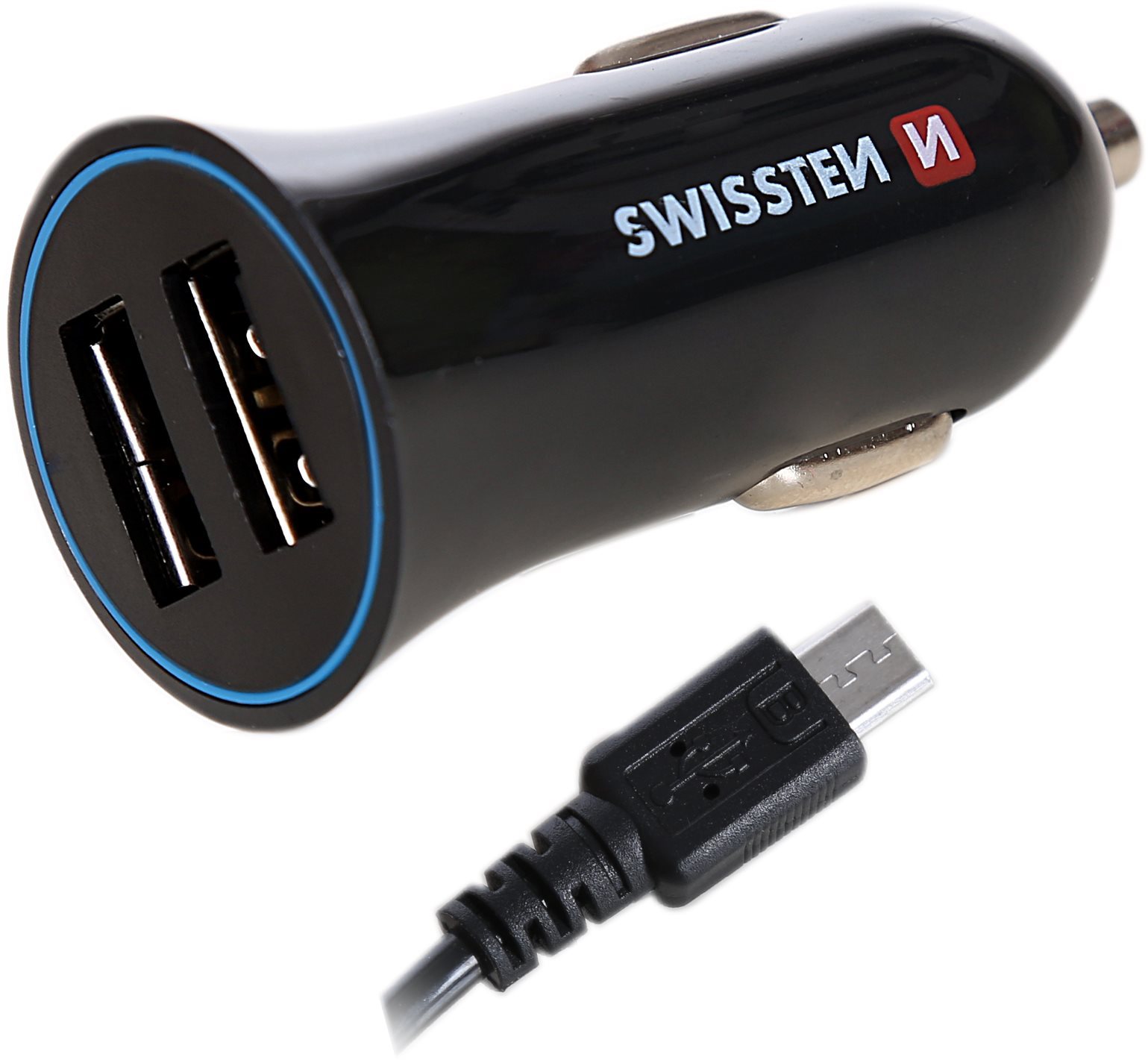 Swissten adaptér 2.4A + kabel micro USB 1.5m