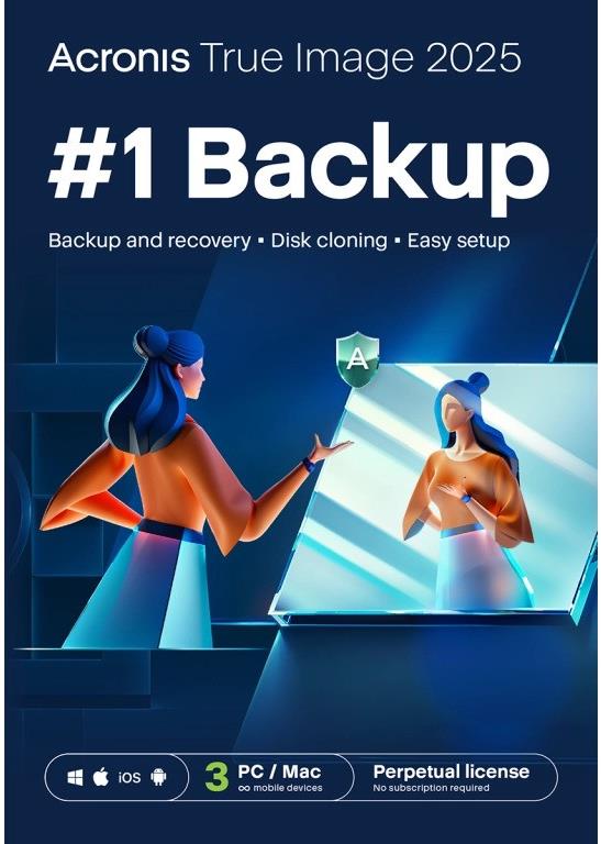 Acronis True Image 2025 - 3 PC (elektronická licence)
