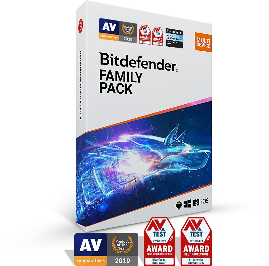 Bitdefender Family Pack pro 15 zařízení na 3 roky (elektronická licence)