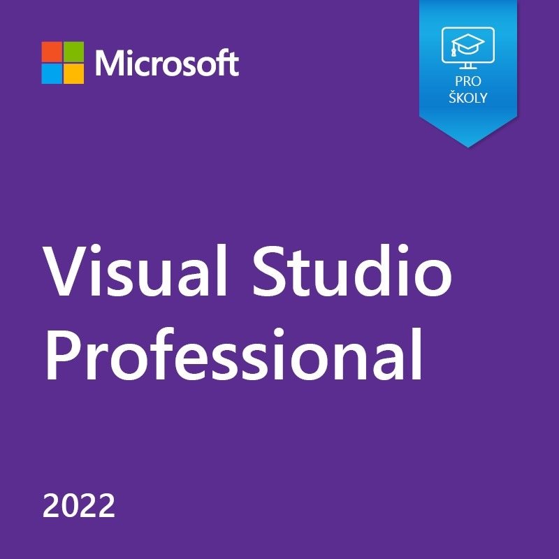Microsoft Visual Studio Professional 2022 - elektronická licence pro školy