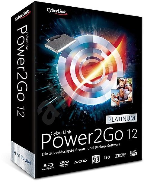 Cyberlink Power2GO Platinum 12 - software pro správu multimédií
