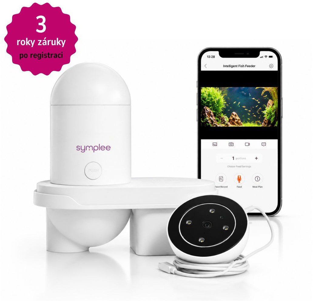 SYMPLEE Smart automatické krmítko pro rybičky s HD kamerou a WiFi