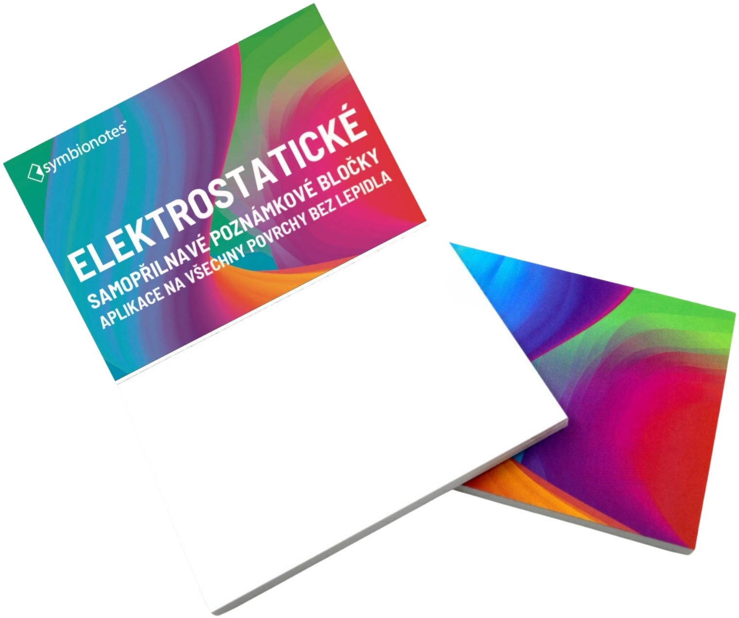SYMBIO Symbionotes elektrostatický 190 x 100 mm, 100 lístků, bílý