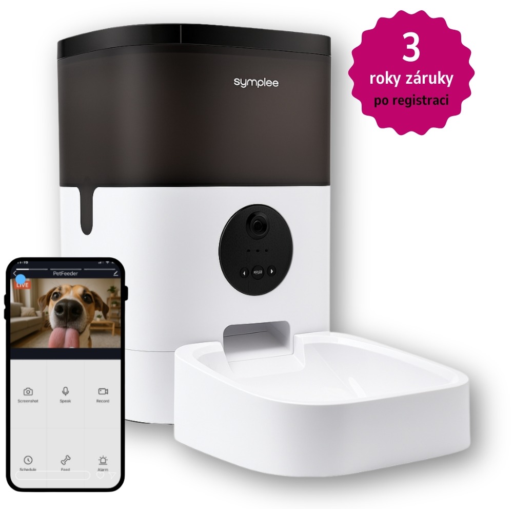 SYMPLEE DU4L-V Smart automatický dávkovač krmiva s Full HD kamerou
