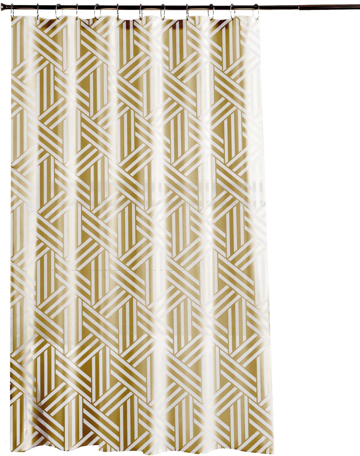 DuraHome Závěs koupelnový 180 × 200 cm Peva - HWN1522, Gold