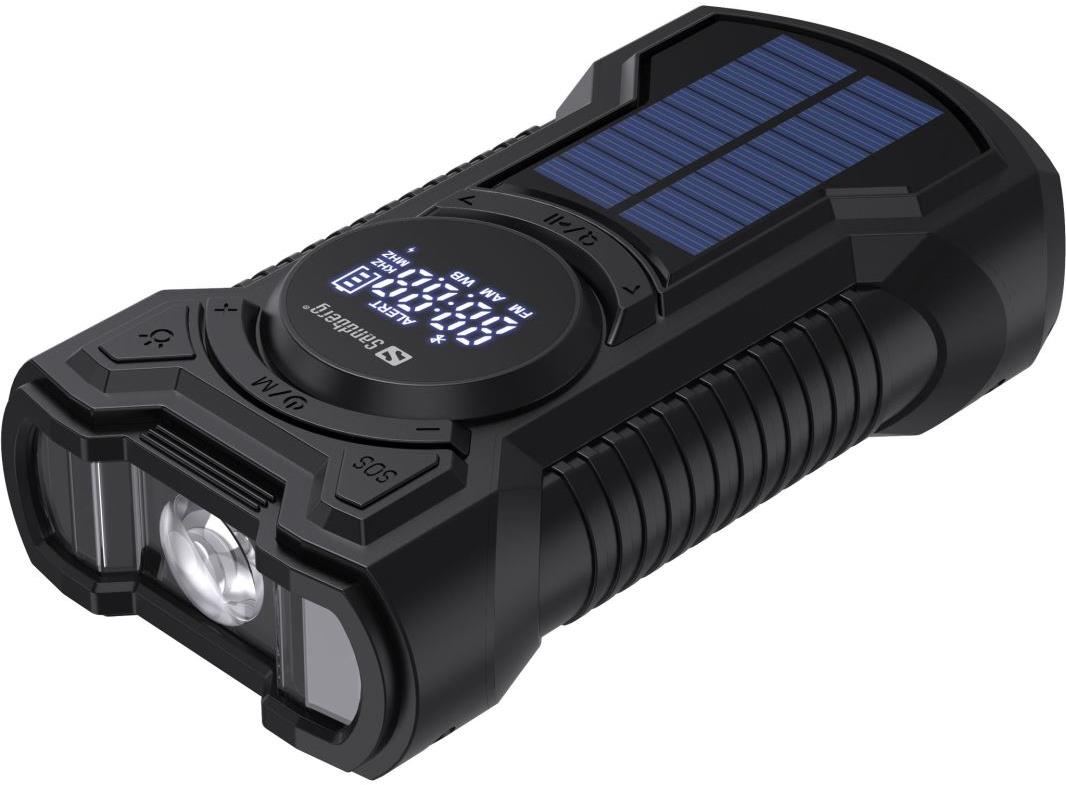 Sandberg Survivor All-in-1 5000 mAh, FM/AM rádio s dalšími funkcemi, černá