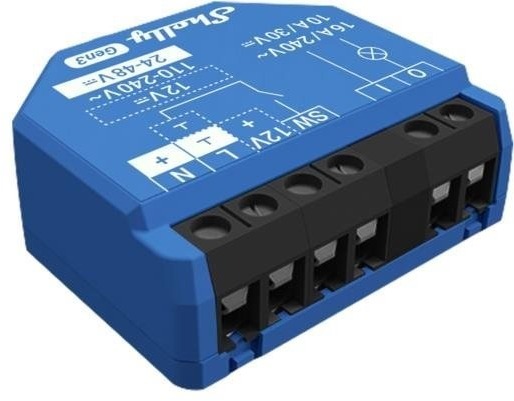 Shelly Gen3 1, spínací modul, WiFi