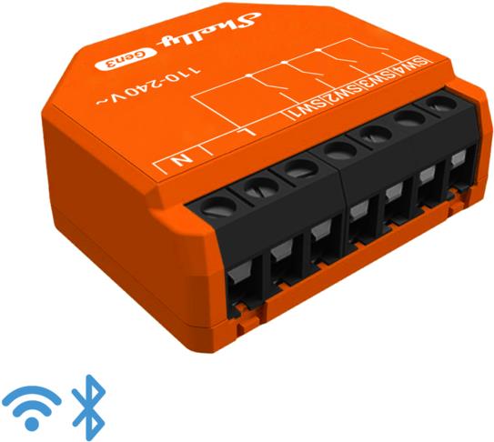Shelly Gen3 i4, modul 4 vstupů, 230 V, WiFi a BT